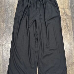 Aerie Black Relaxed-Fit Pants